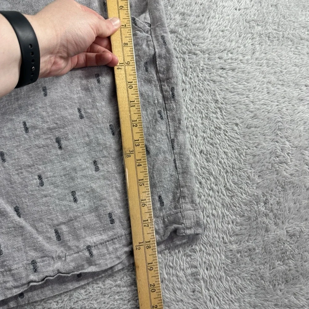 Tenth Ocean Linen Shorts Mens 40 Gray Pattern‎  7